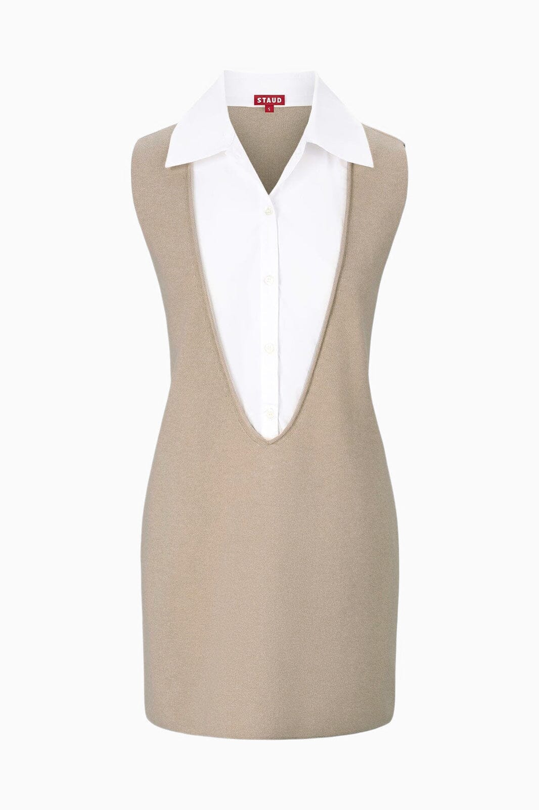 LESLIE MINI DRESS | SAND WHITE - Image 5