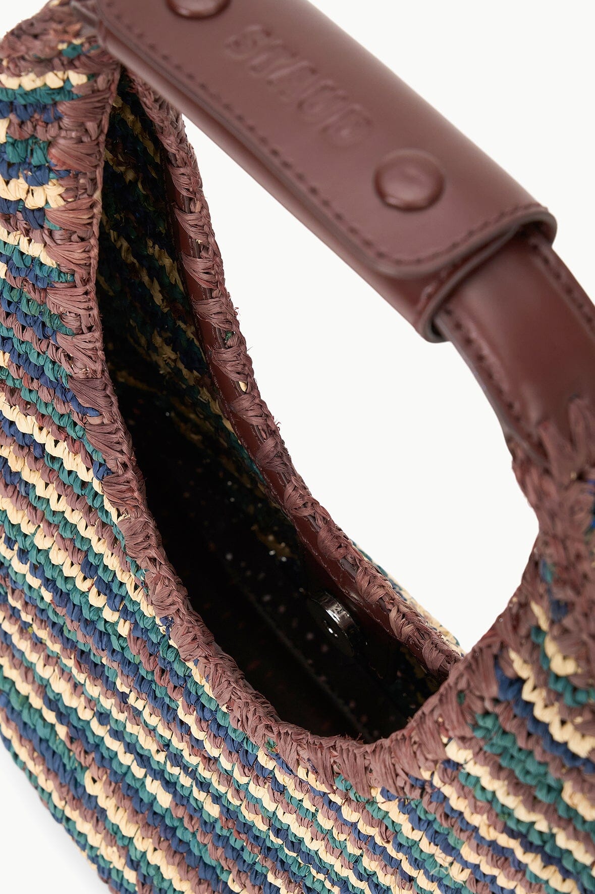 MOON RAFFIA TOTE BAG | MIXED RAFFIA - Image 4