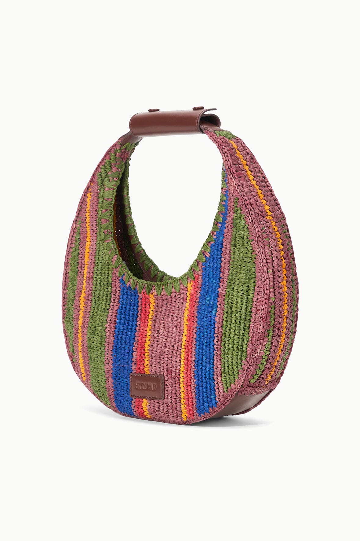 MOON RAFFIA BAG | JUNGLE STRIPE RAFFIA - Image 3