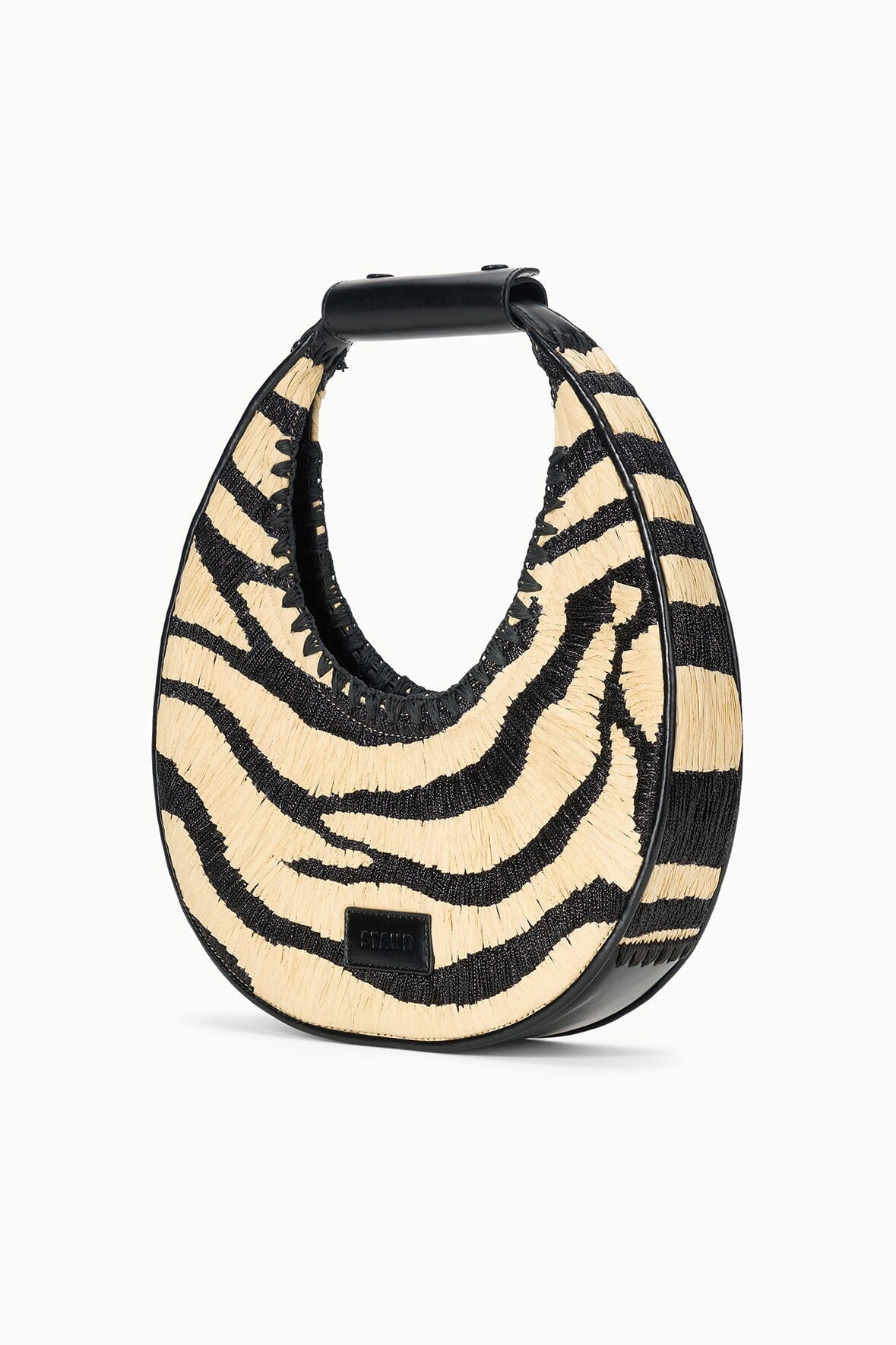 MOON RAFFIA BAG | ZEBRA RAFFIA - Image 3