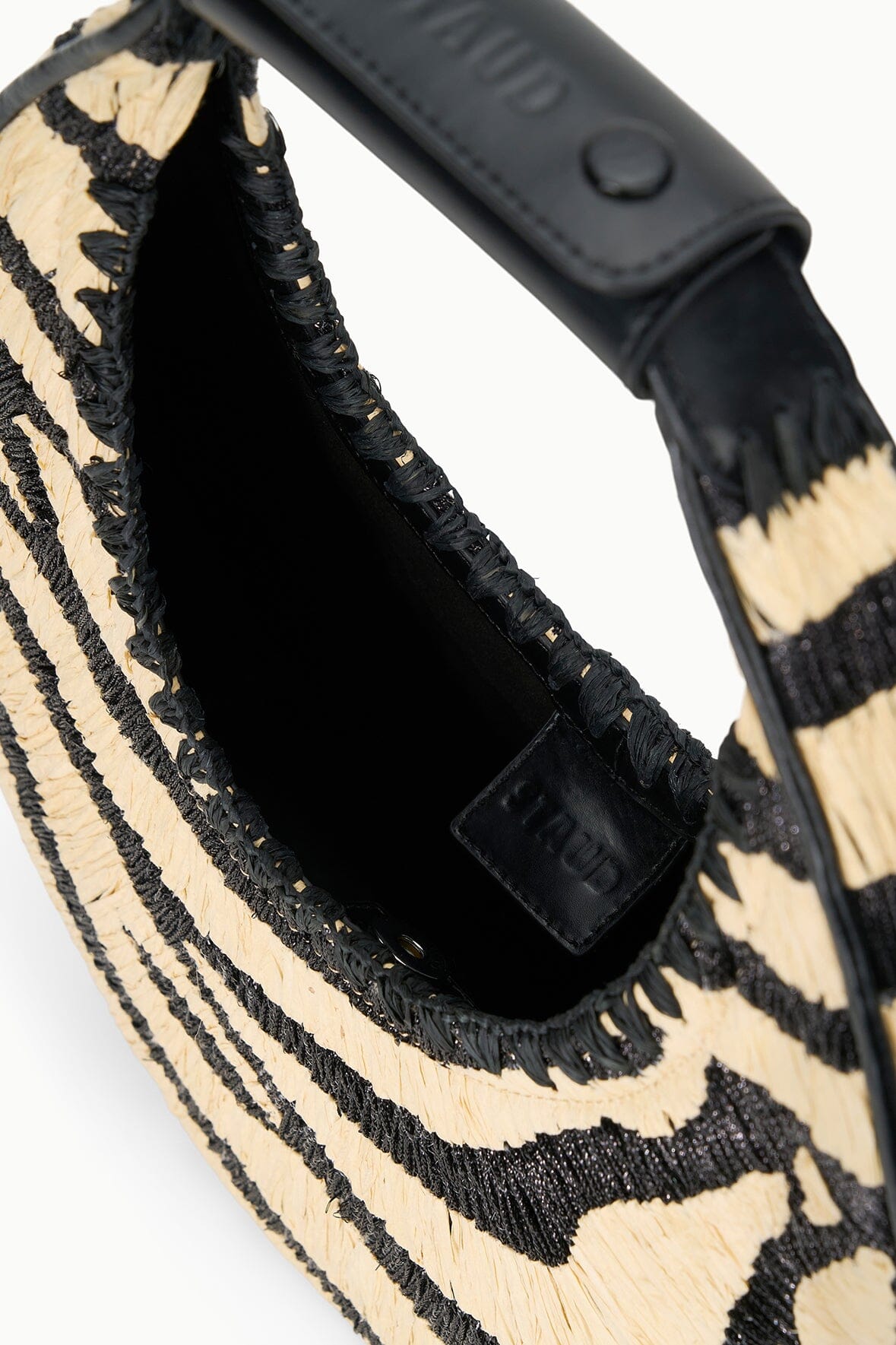 MOON RAFFIA BAG | ZEBRA RAFFIA - Image 5