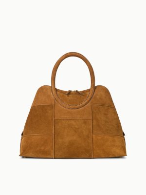 NAOMI SATCHEL | TAN SUEDE