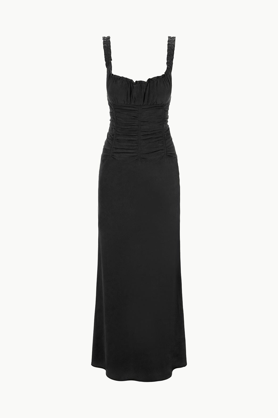 NIC SILK MAXI DRESS | BLACK - Image 6