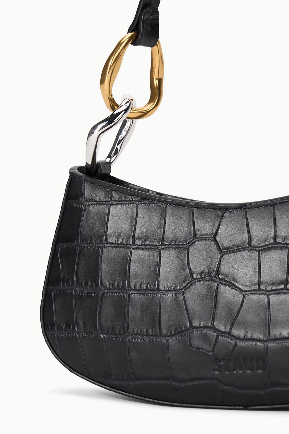 OLLIE BAG | BLACK CROCO - Image 3