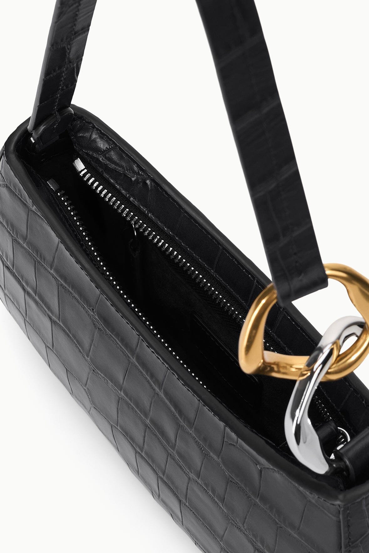 OLLIE BAG | BLACK CROCO - Image 4