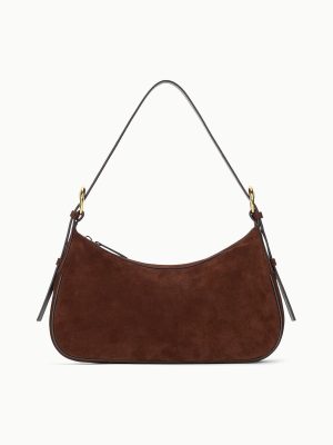 PINE SHOULDER BAG | MAHOGANY SUEDE