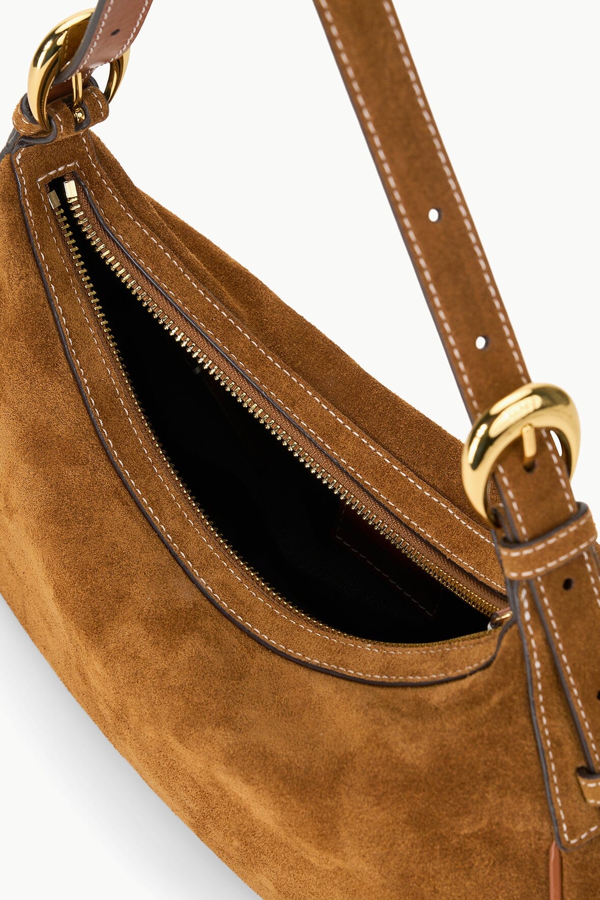 PINE SHOULDER BAG | TAN SUEDE - Image 3