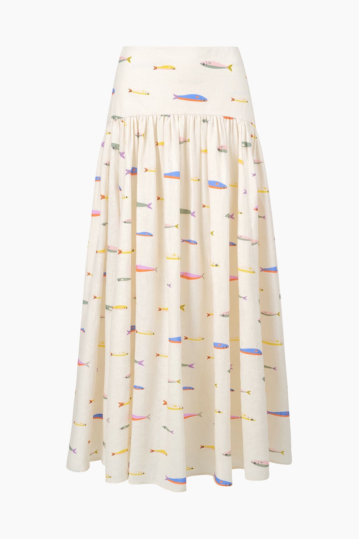 PROCIDA LINEN SKIRT | POP SARDINES IVORY - Image 6