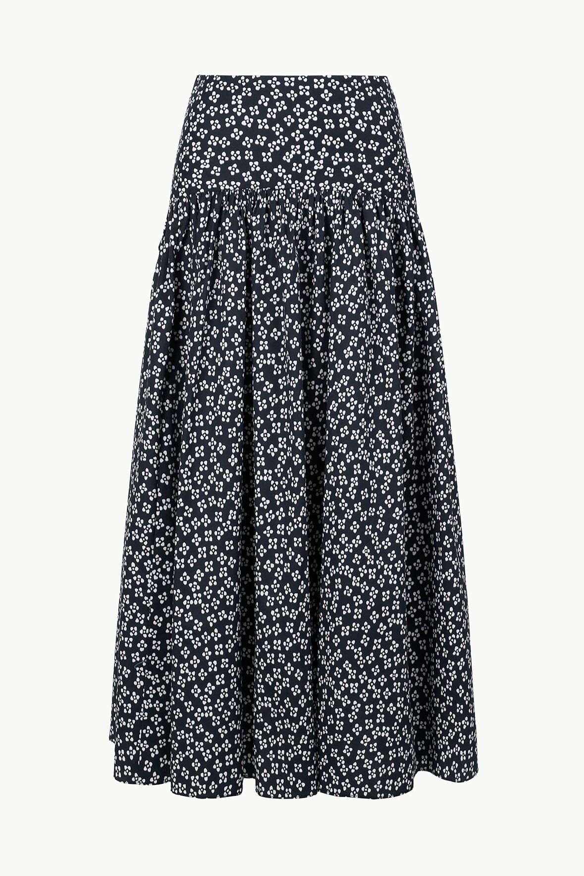 PROCIDA SKIRT | BLACK WOODBLOCK FLORAL - Image 6