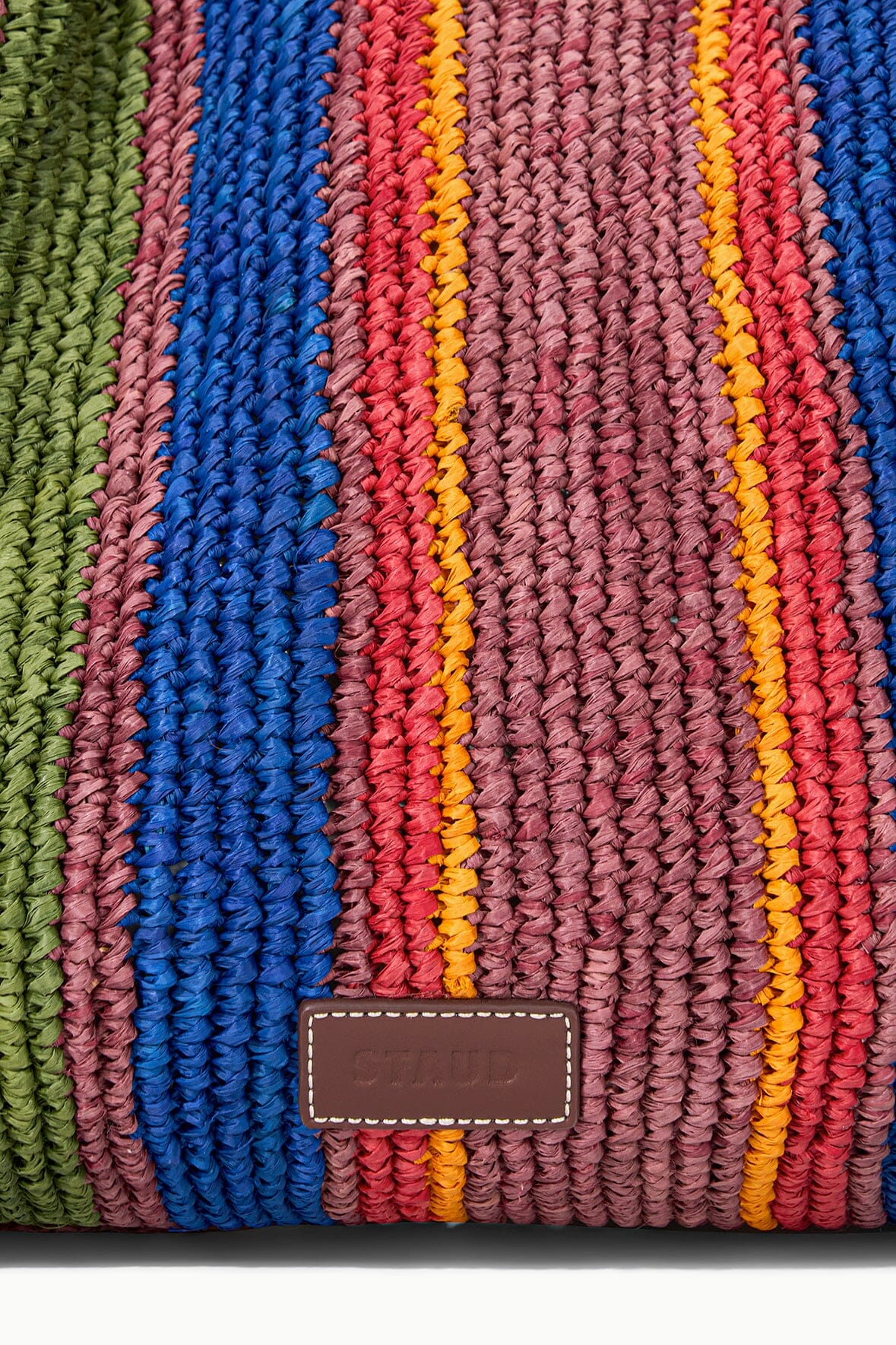 RUE TOTE BAG | JUNGLE STRIPE RAFFIA - Image 9