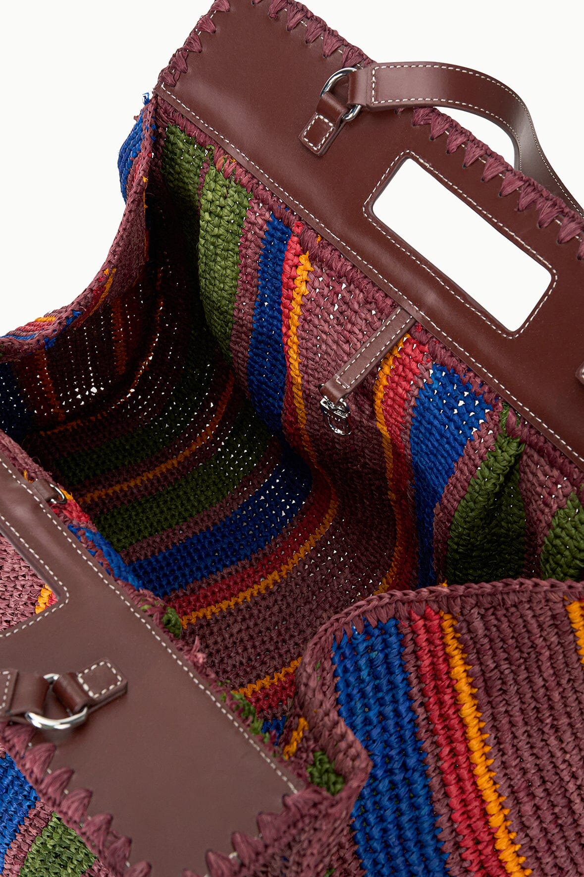 RUE TOTE BAG | JUNGLE STRIPE RAFFIA - Image 10