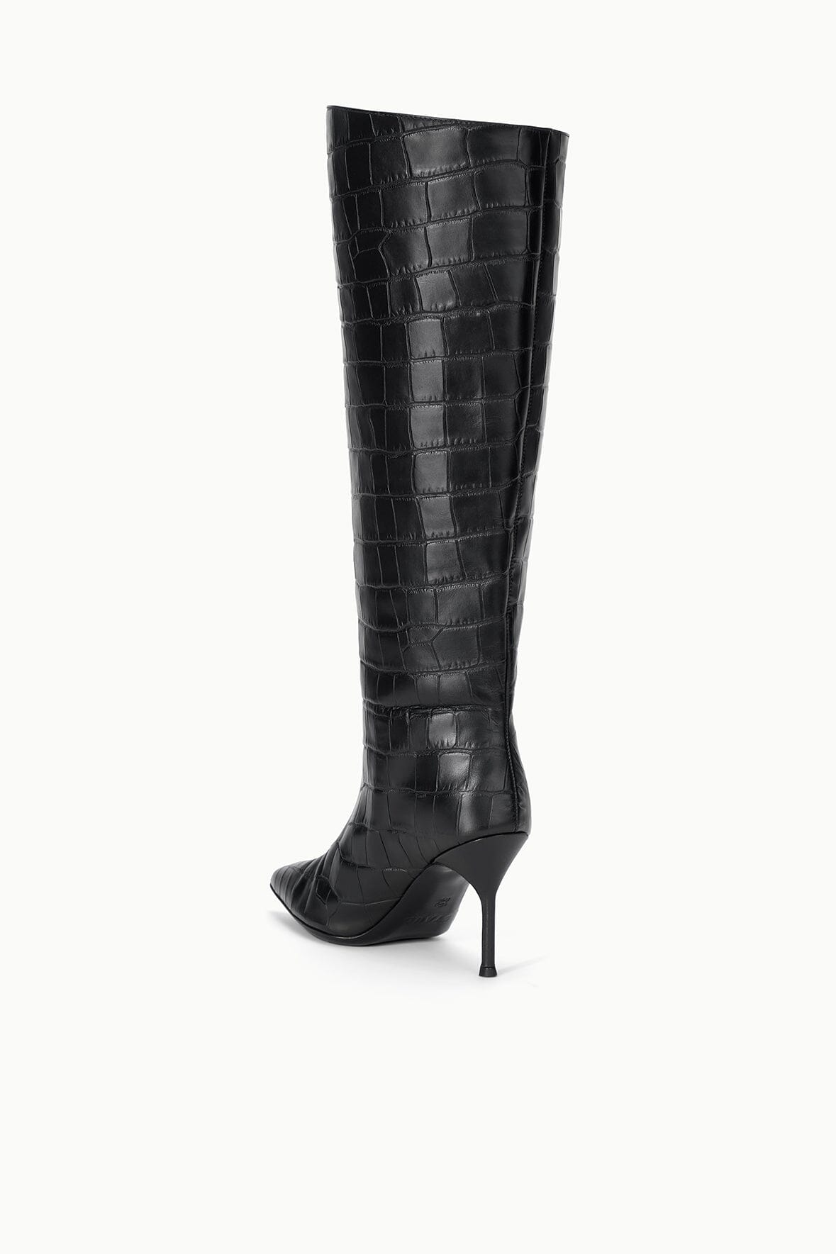 SEBASTIAN HIGH HEEL BOOT | BLACK CROCO - Image 3