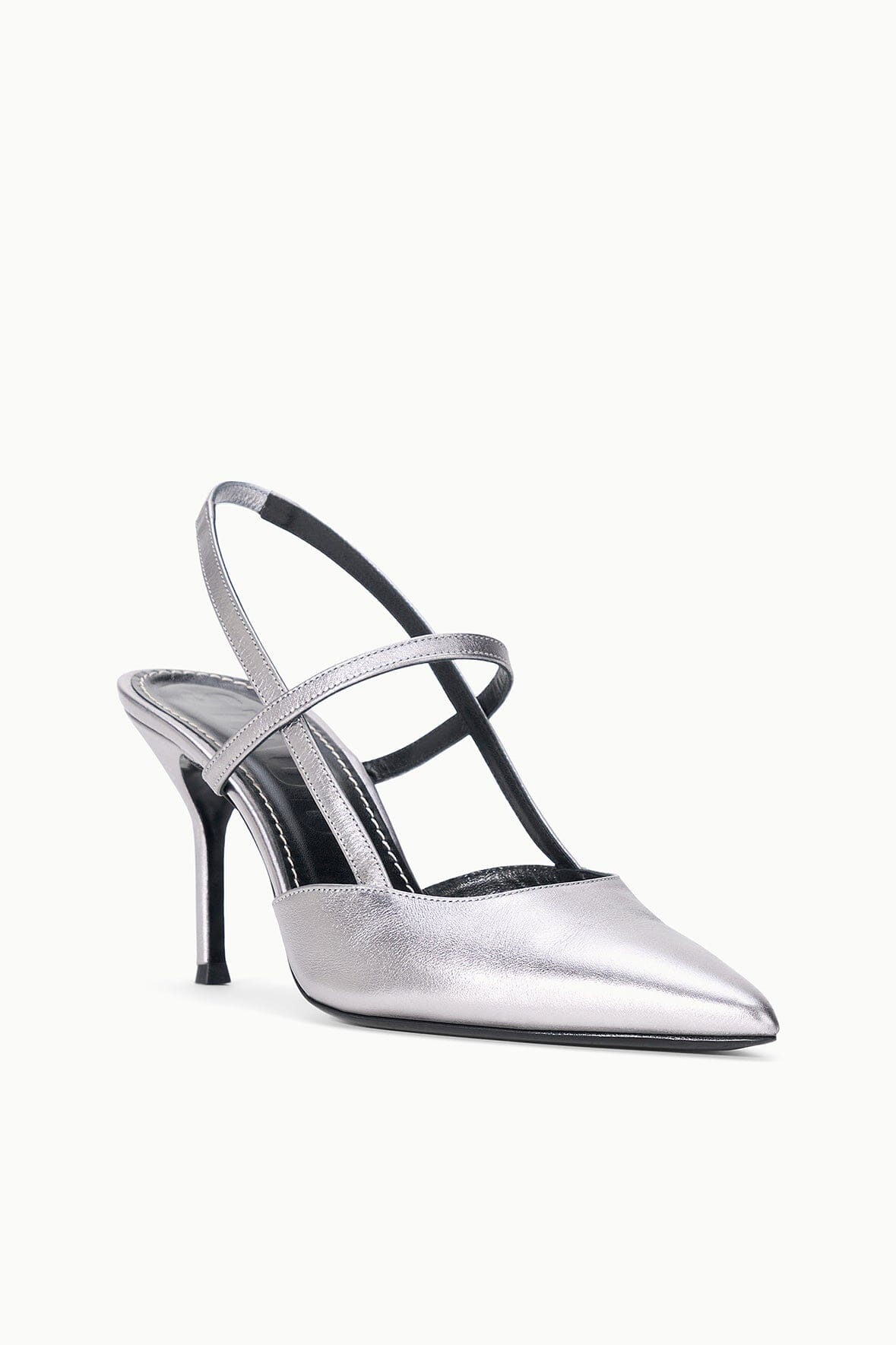SEBASTIAN HIGH HEEL SLINGBACK | PEWTER - Image 3
