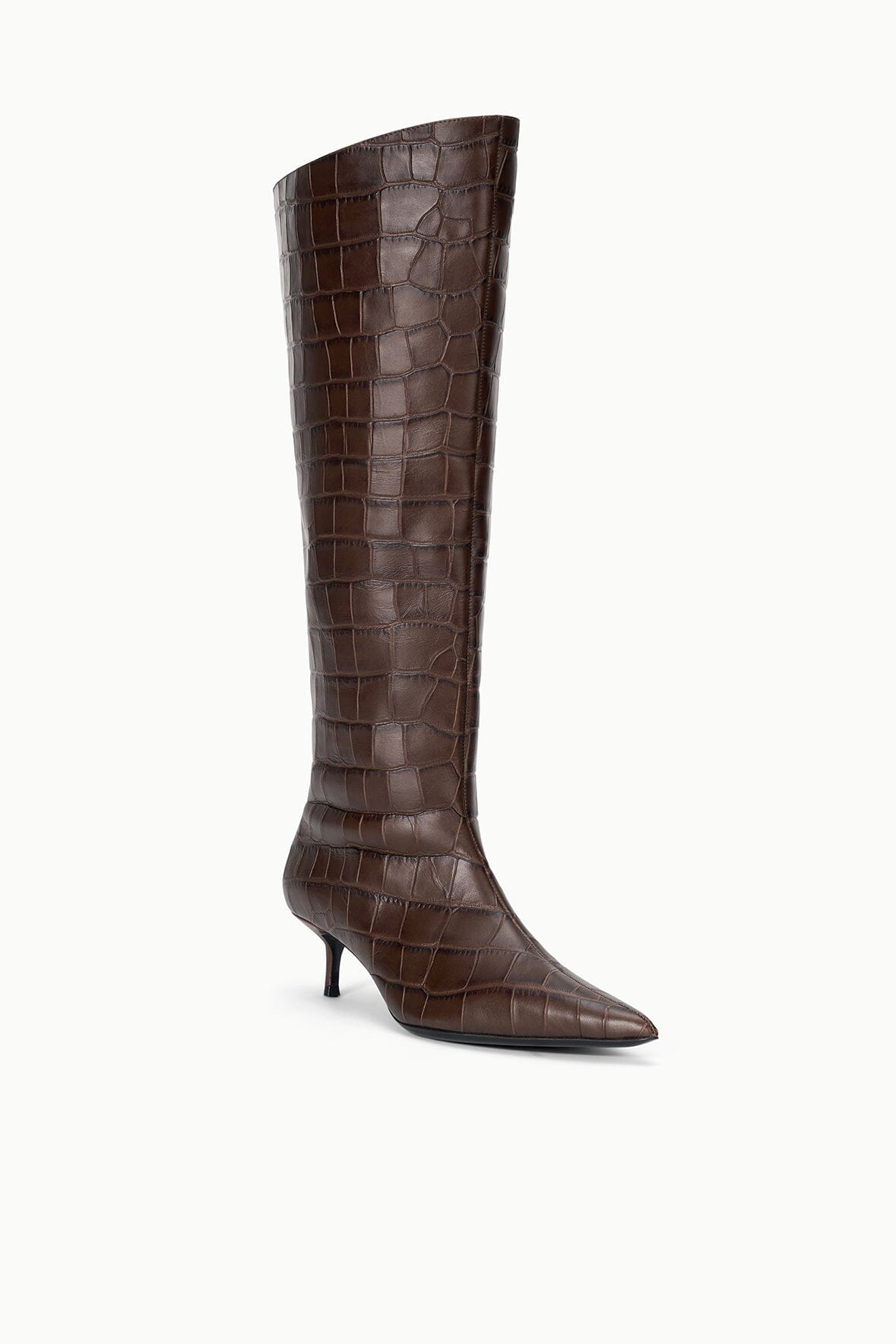 SEBASTIAN KITTEN HEEL BOOT | ESPRESSO CROCO - Image 3