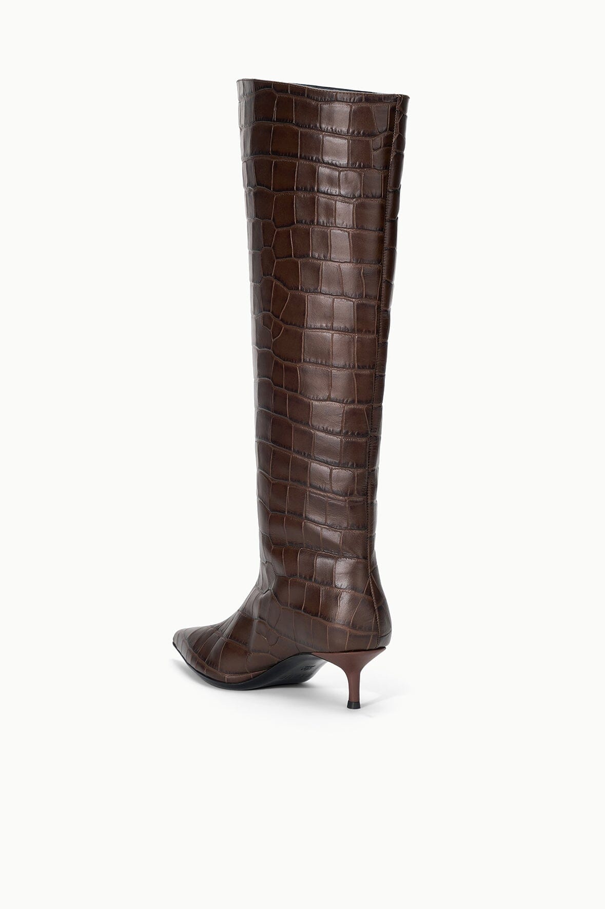 SEBASTIAN KITTEN HEEL BOOT | ESPRESSO CROCO - Image 5