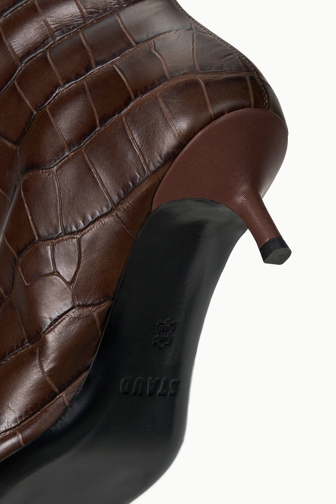 SEBASTIAN KITTEN HEEL BOOT | ESPRESSO CROCO - Image 9