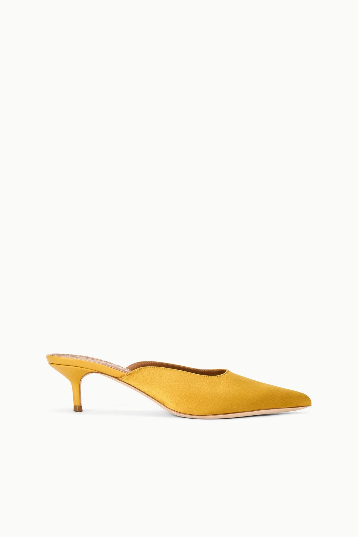 SEBASTIAN KITTEN HEEL MULE | GOLDENROD