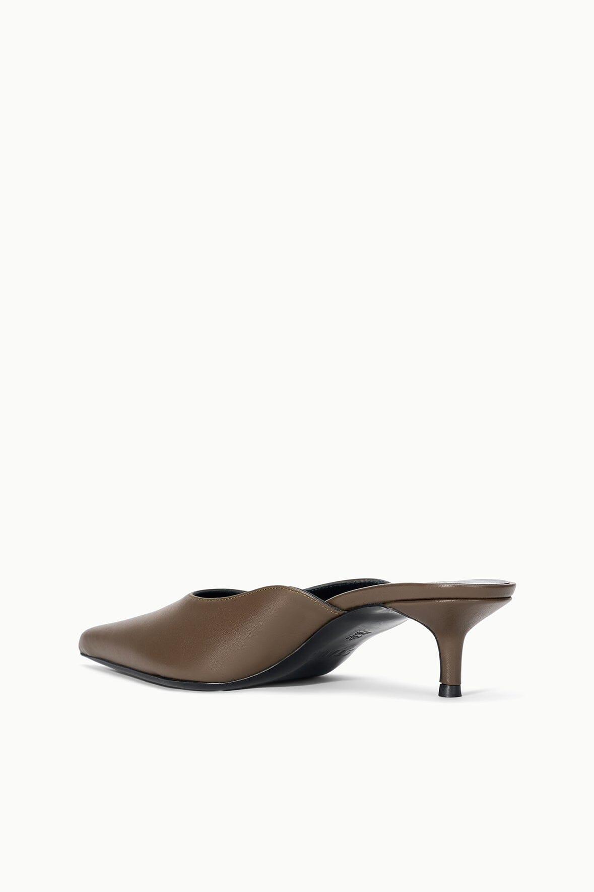 SEBASTIAN KITTEN HEEL MULE | TRUFFLE - Image 3