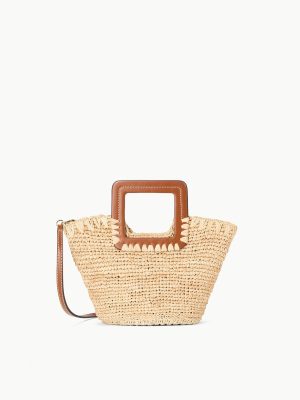 SHIRLEY RAFFIA MINI BUCKET | NATURAL TAN