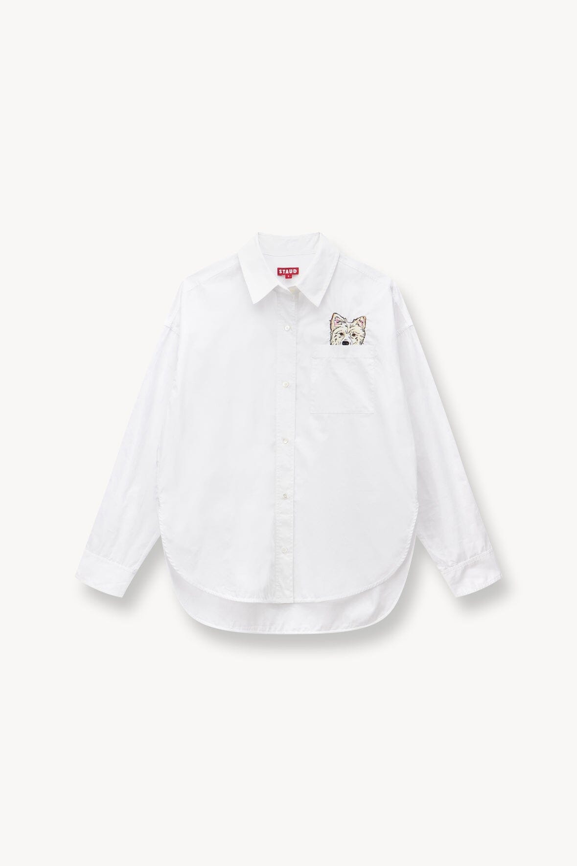 CUSTOM STAUD x C.BONZ CLASSIC OVERSIZED SHIRT | WHITE - Image 7