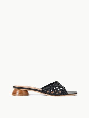 SIMONE CROCHET HEEL | BLACK