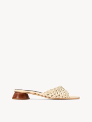 SIMONE CROCHET HEEL | CREAM