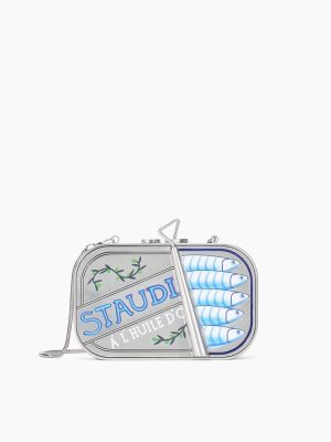 STAUDINES TIN CLUTCH | SILVER MULTI