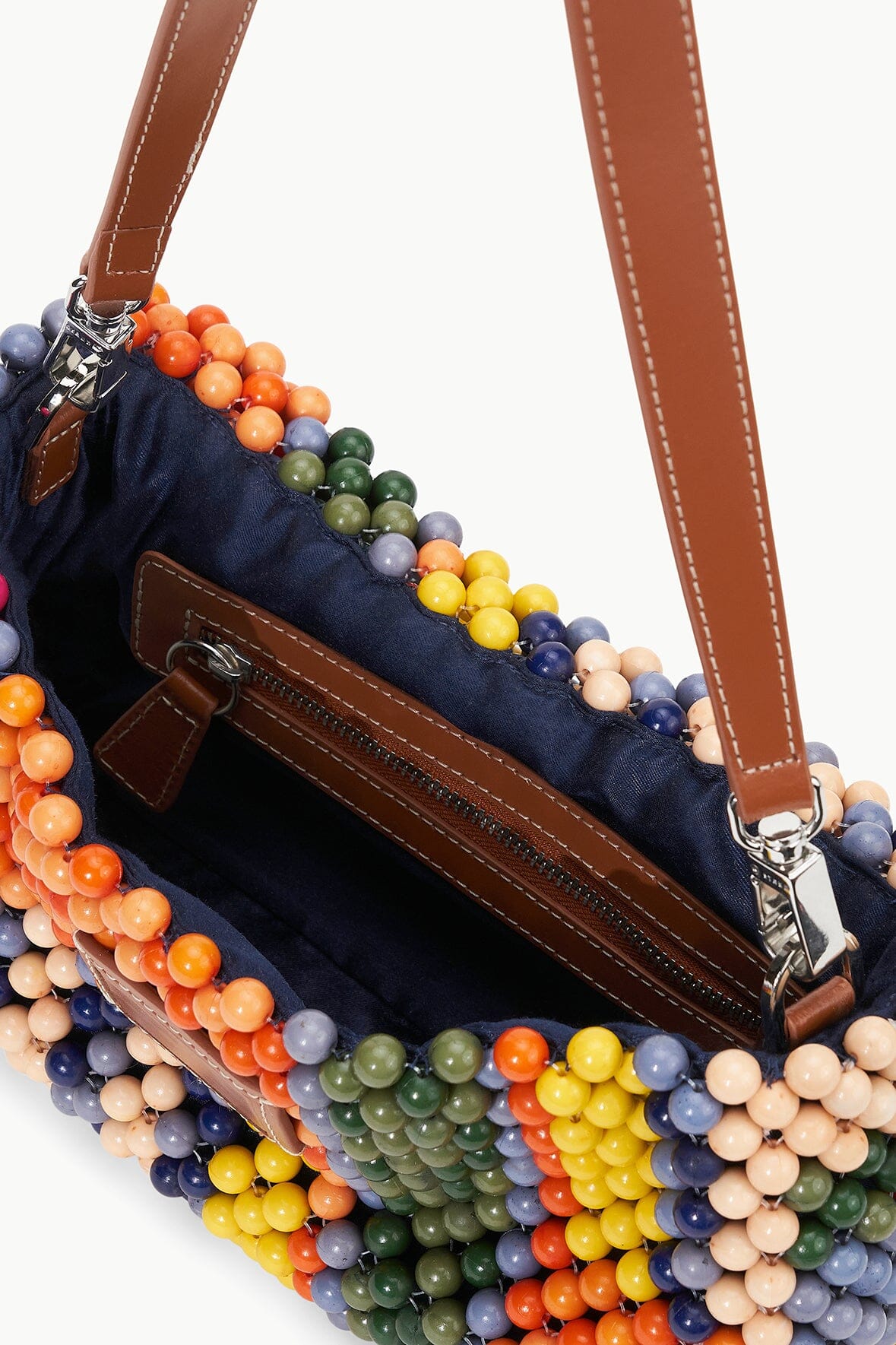 TIMMY SHOULDER BAG | MULTI BAYADERE STRIPE - Image 6