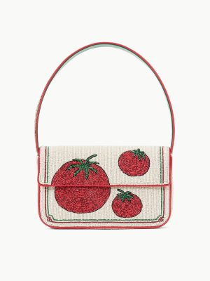 TOMMY BEADED BAG | TOMATO