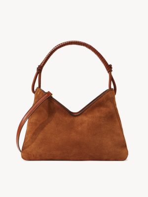 VALERIE SHOULDER BAG | TAN SUEDE