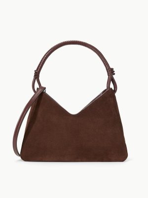 VALERIE SHOULDER BAG | MAHOGANY SUEDE