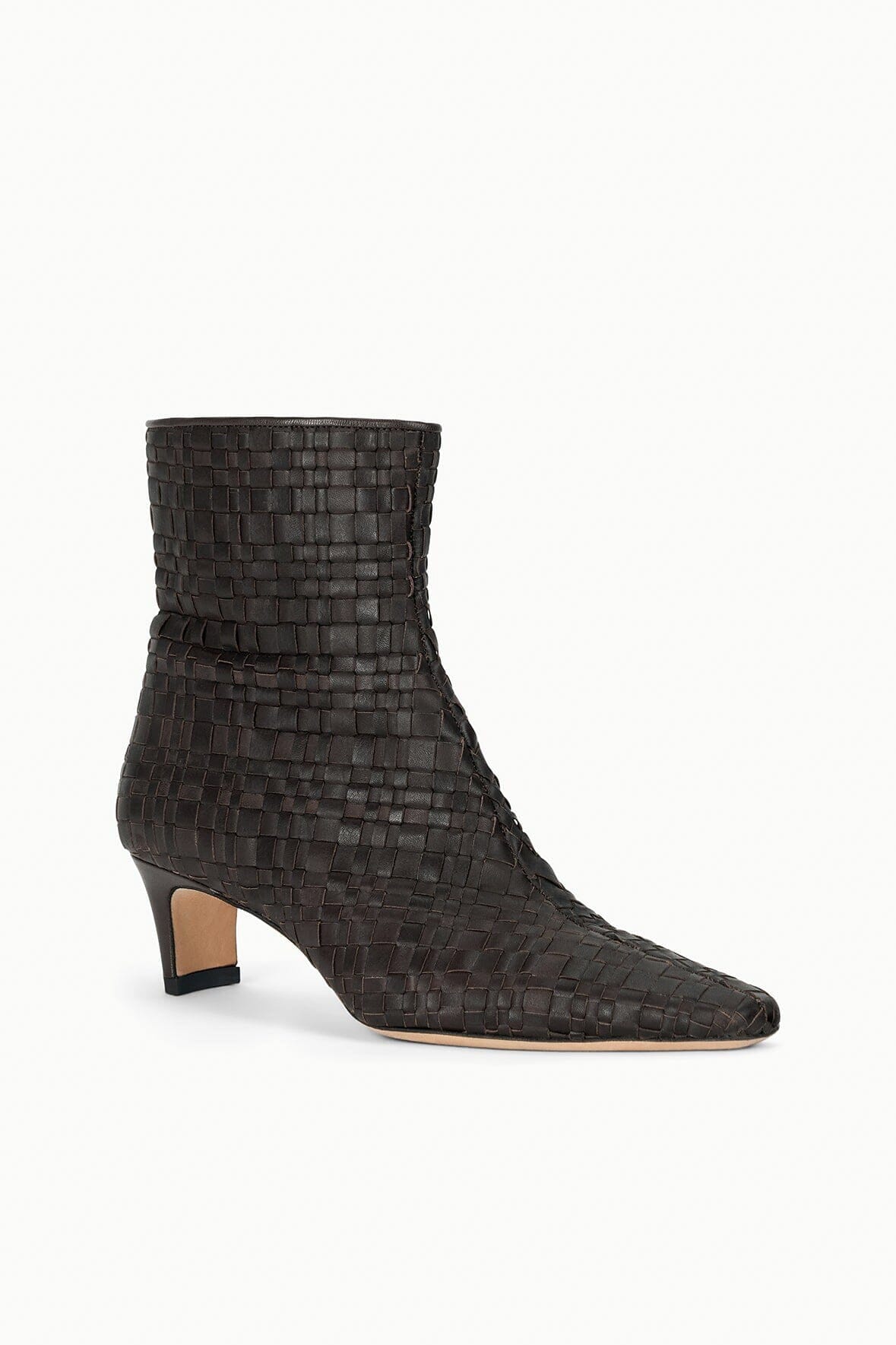 WALLY ANKLE BOOT | ESPRESSO WOVEN LEATHER - Image 3