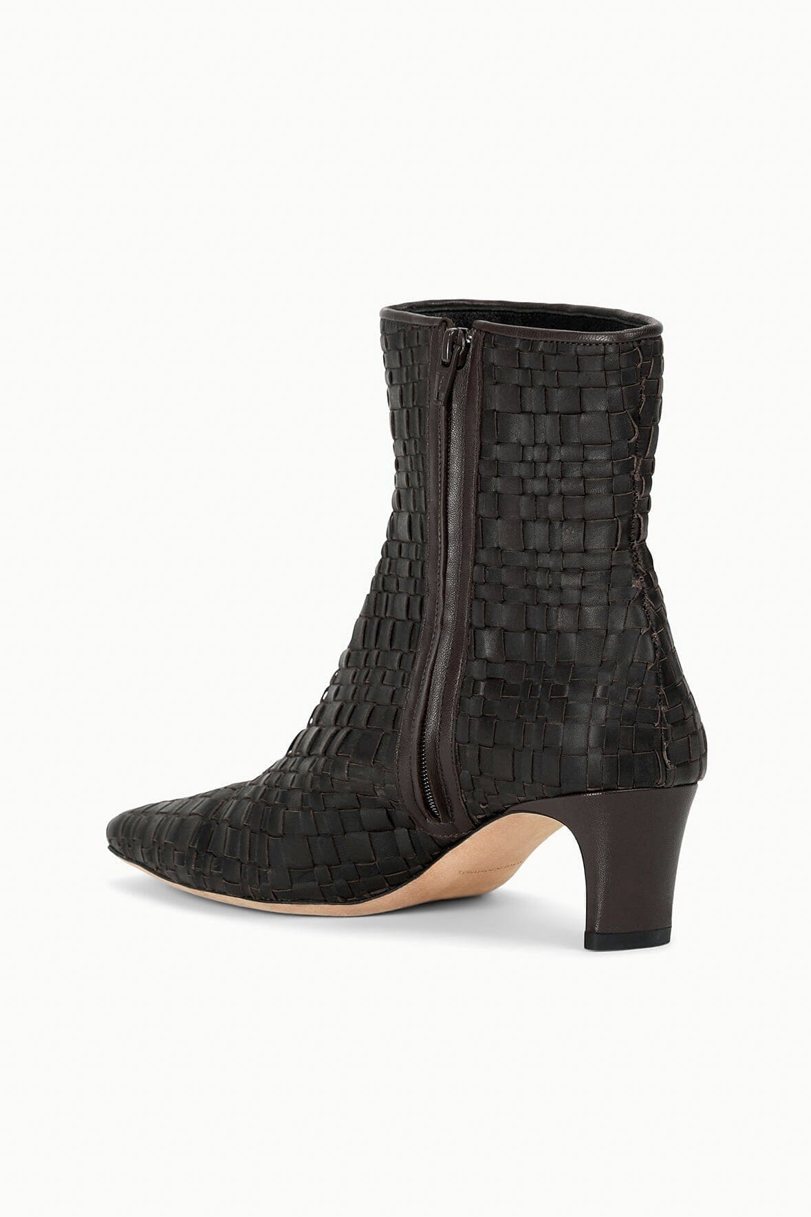 WALLY ANKLE BOOT | ESPRESSO WOVEN LEATHER - Image 5