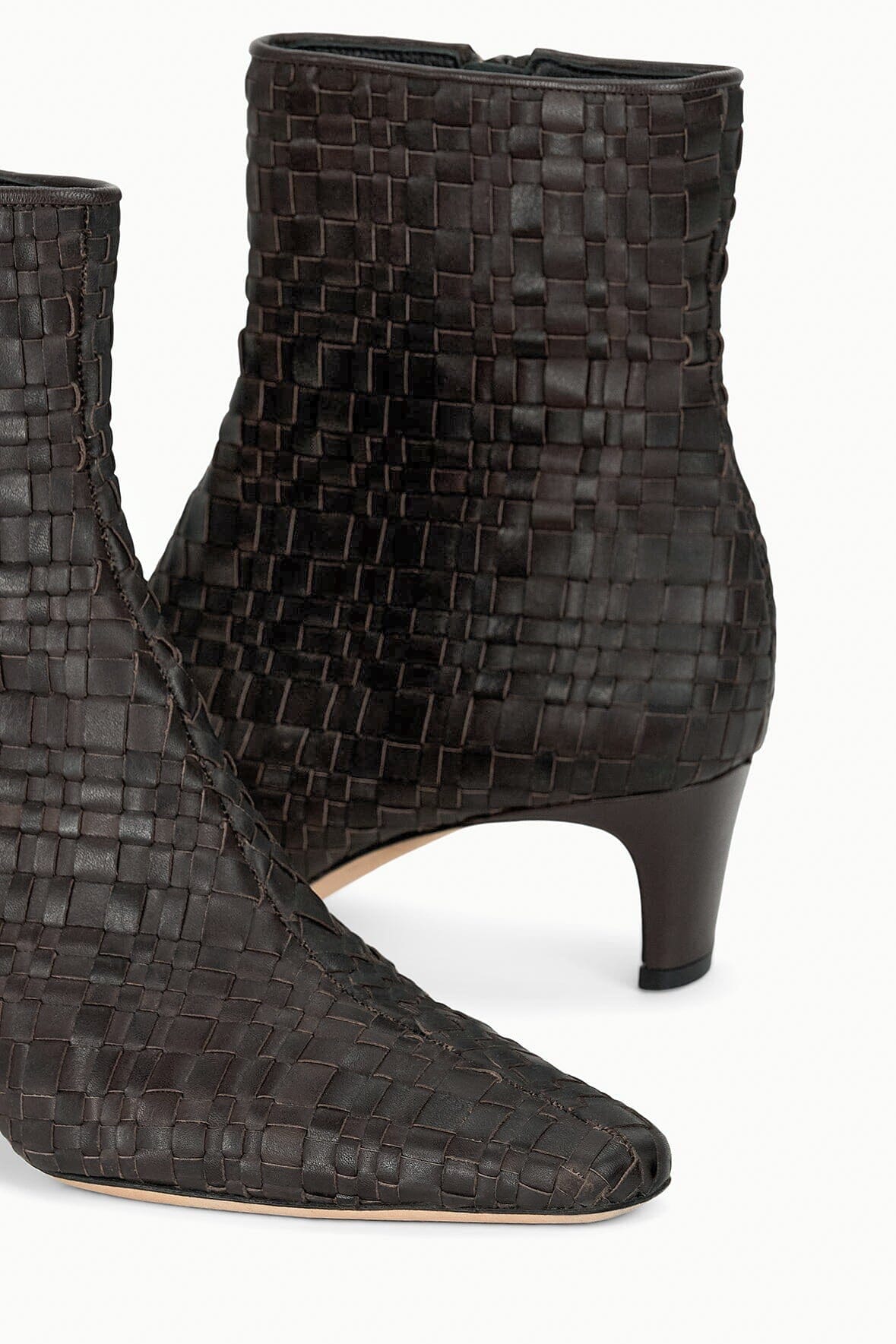 WALLY ANKLE BOOT | ESPRESSO WOVEN LEATHER - Image 7