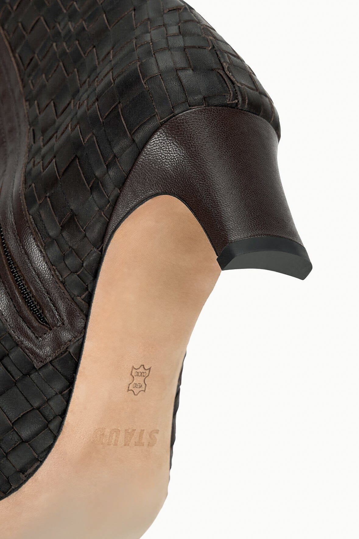 WALLY ANKLE BOOT | ESPRESSO WOVEN LEATHER - Image 8