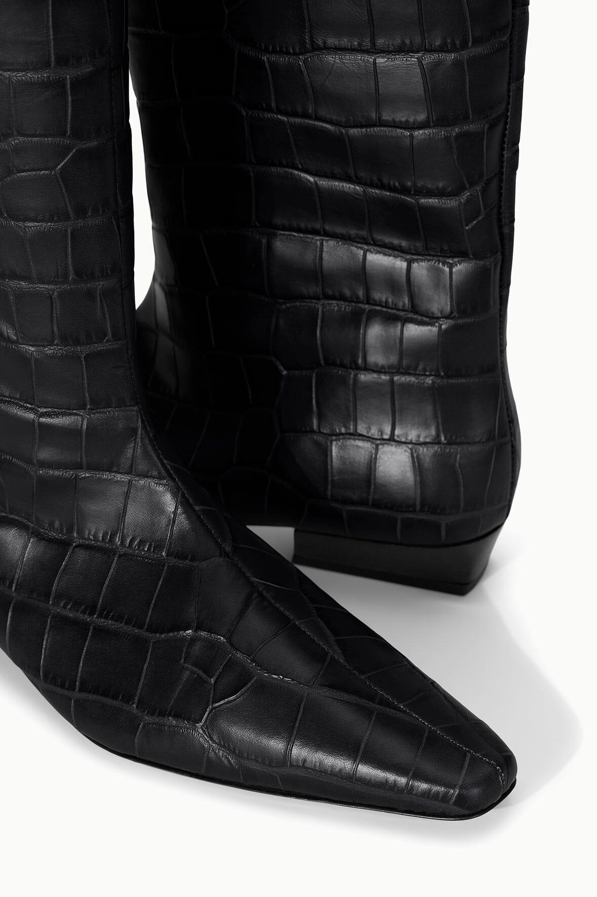 WALLY FLAT BOOT | BLACK CROCO - Image 4