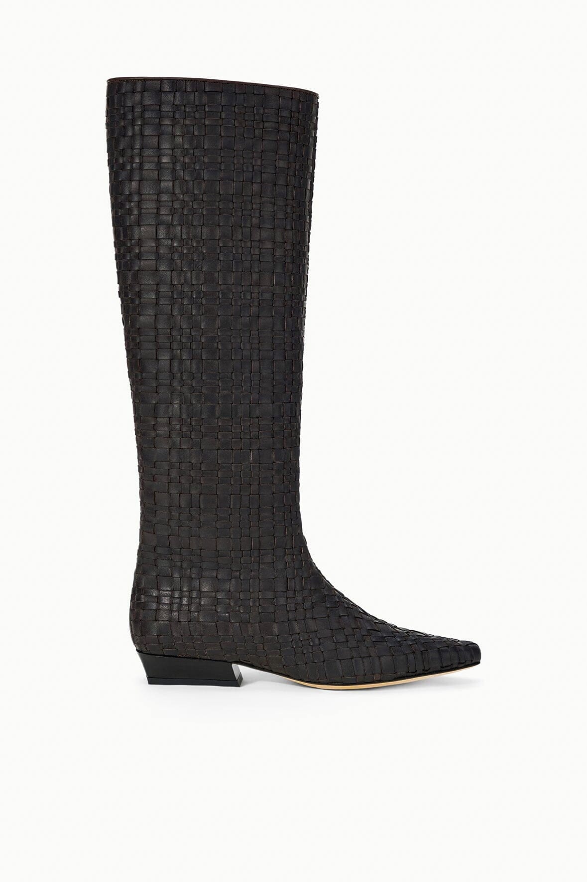WALLY FLAT BOOT | ESPRESSO WOVEN LEATHER - Image 2