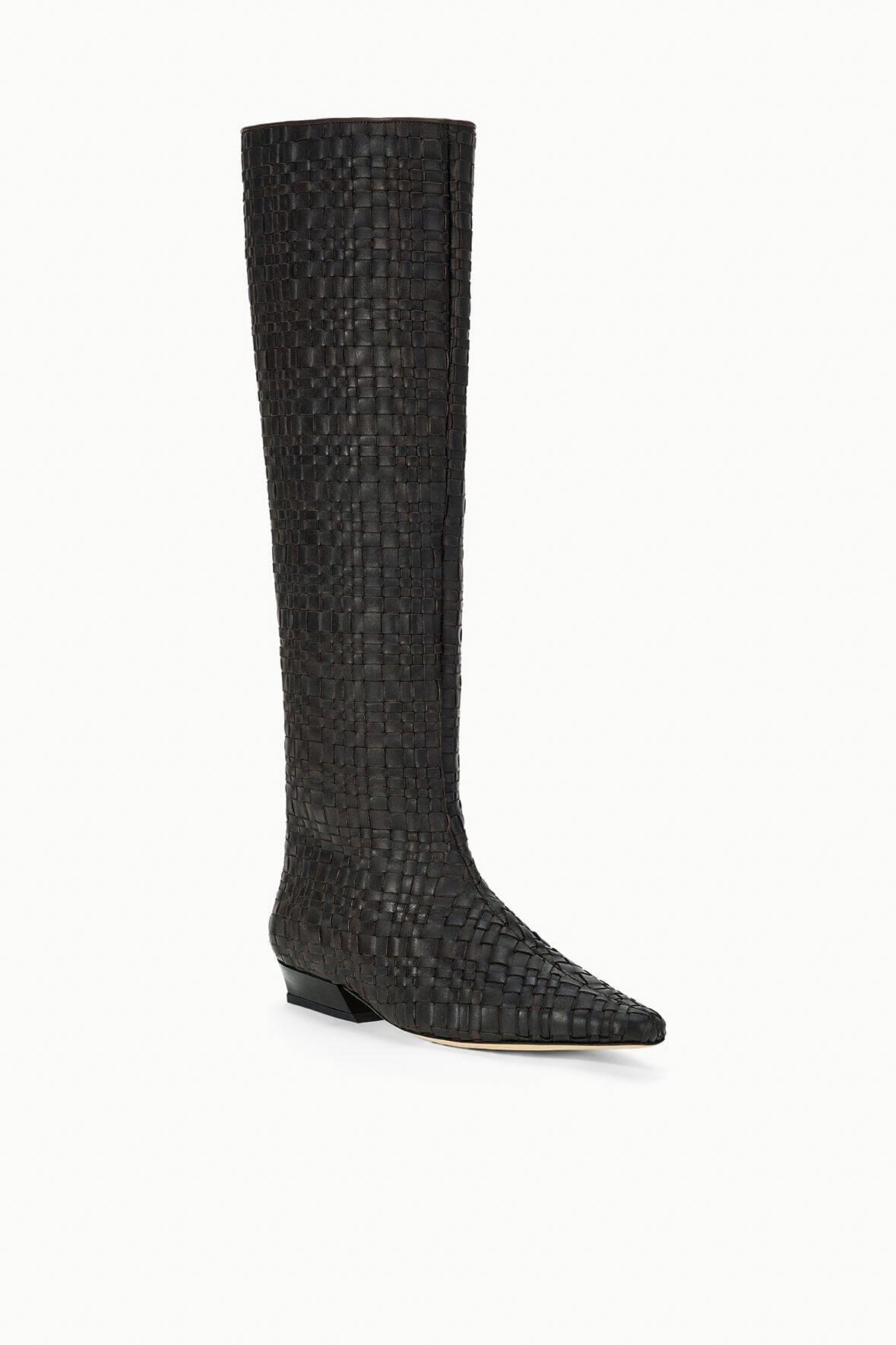 WALLY FLAT BOOT | ESPRESSO WOVEN LEATHER - Image 3