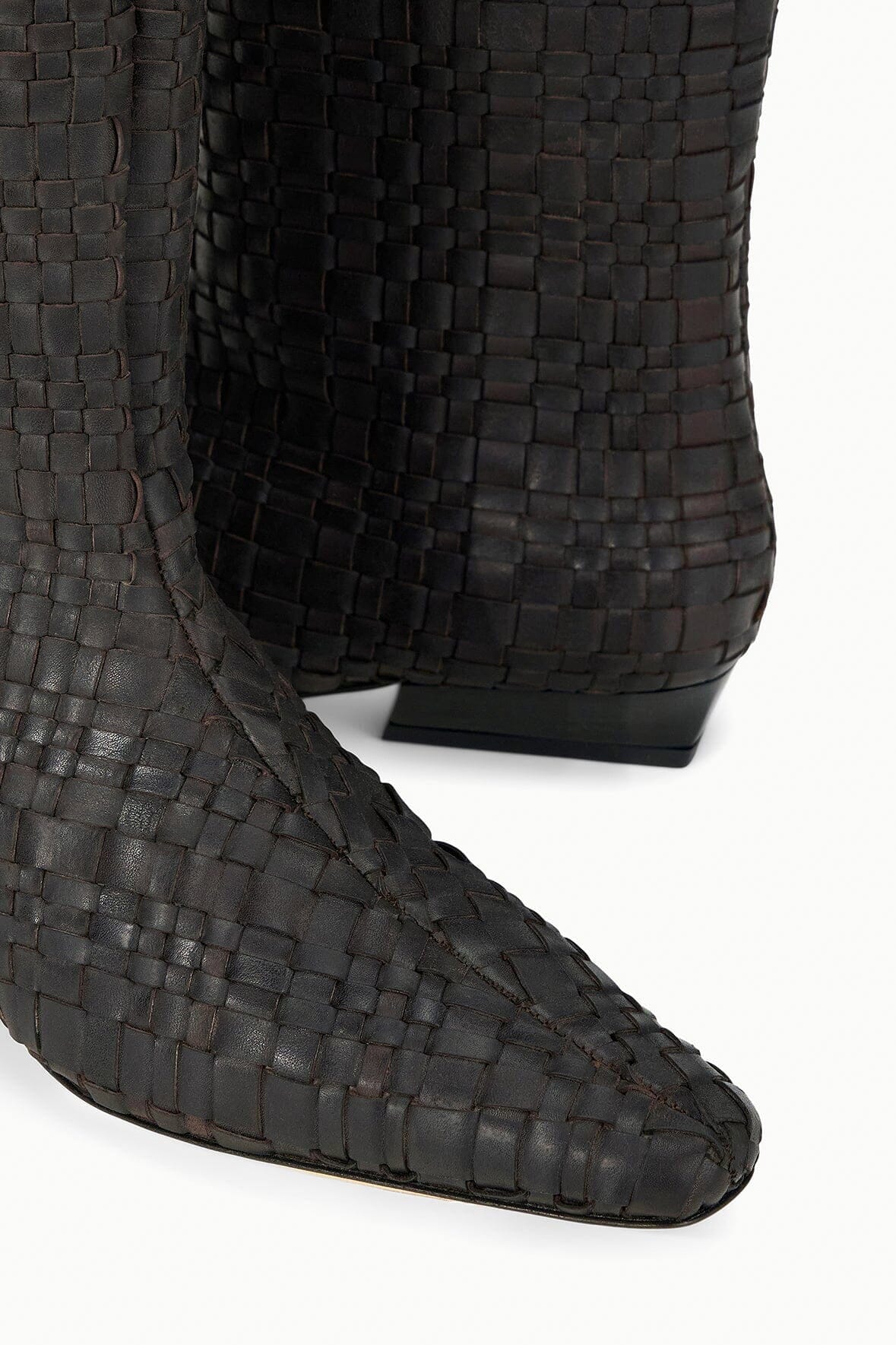 WALLY FLAT BOOT | ESPRESSO WOVEN LEATHER - Image 7