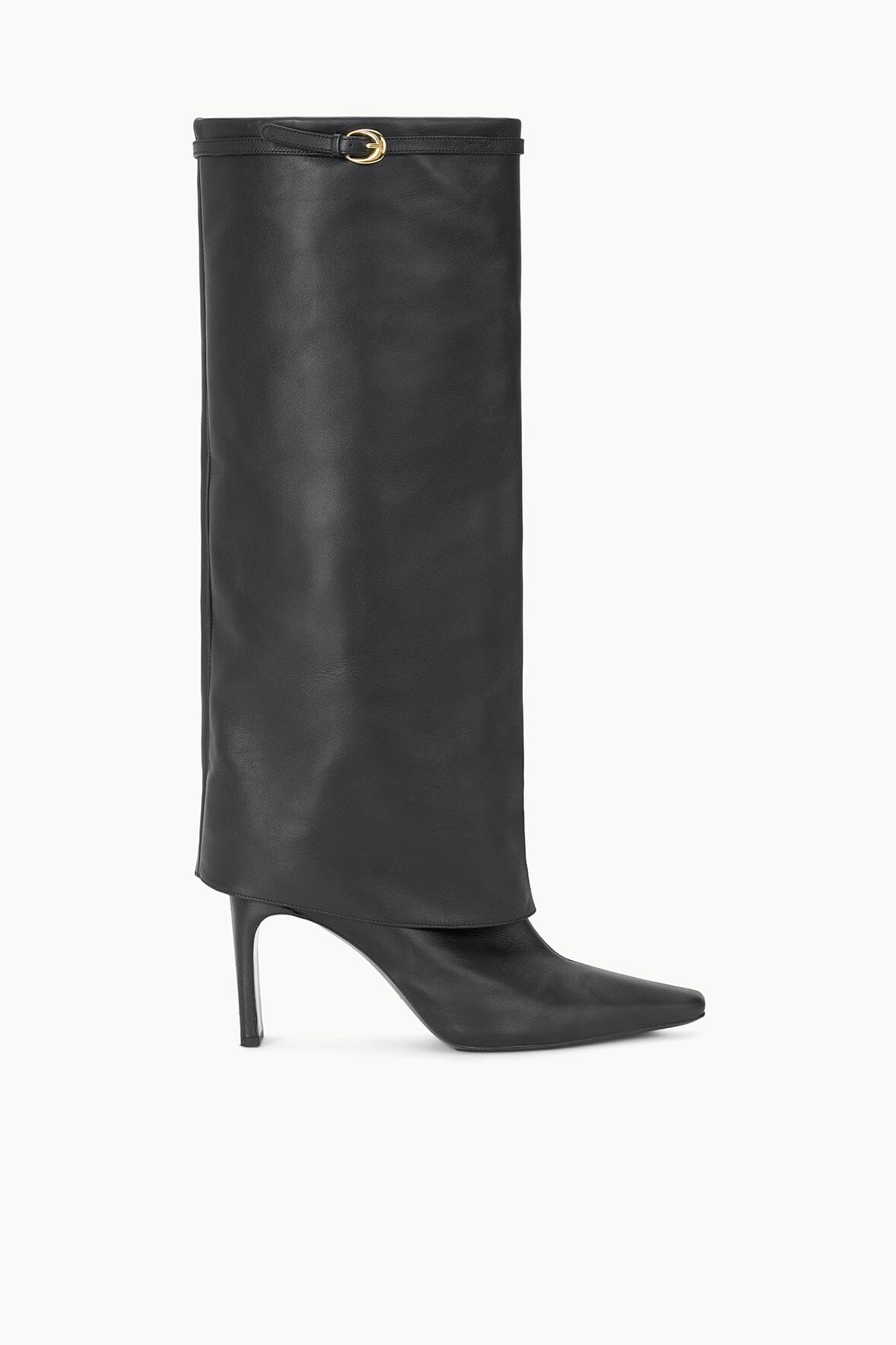 WALLY FOLDOVER HIGH HEEL BOOT | BLACK