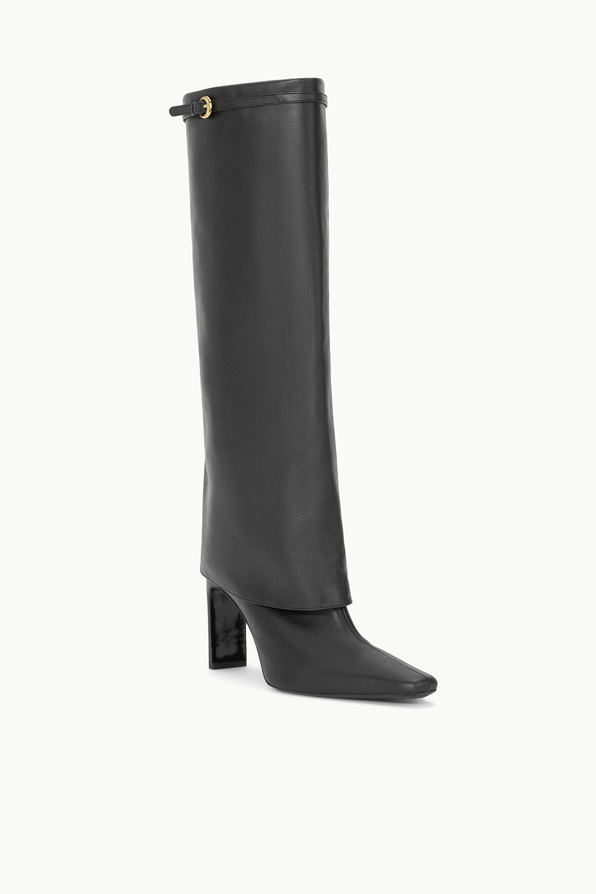 WALLY FOLDOVER HIGH HEEL BOOT | BLACK - Image 3