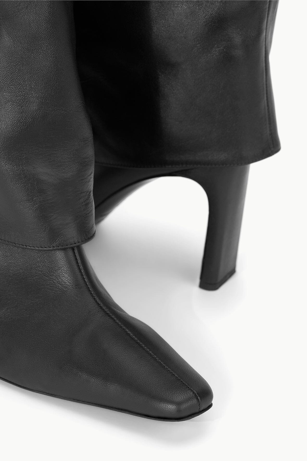 WALLY FOLDOVER HIGH HEEL BOOT | BLACK - Image 6