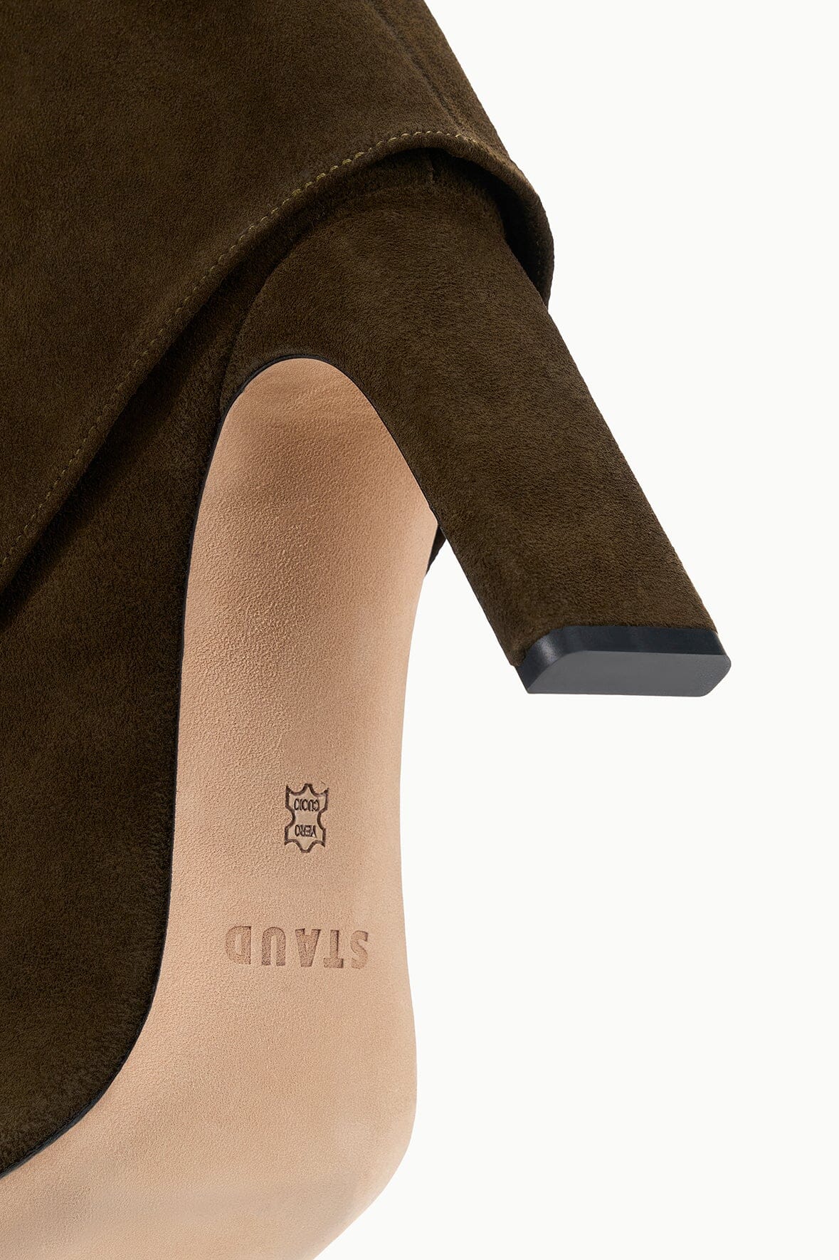 WALLY FOLDOVER HIGH HEEL BOOT | TRUFFLE SUEDE - Image 7