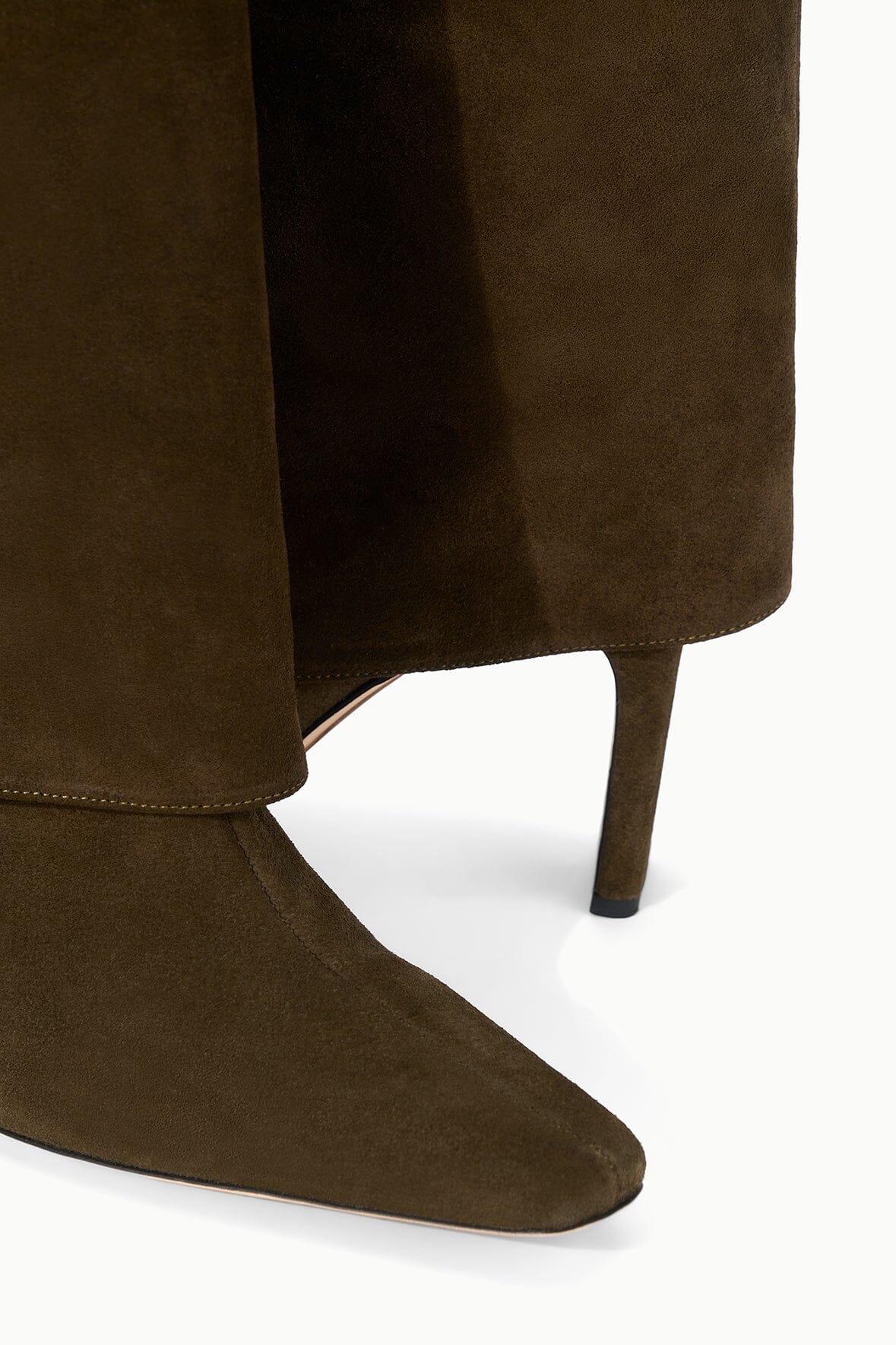 WALLY FOLDOVER HIGH HEEL BOOT | TRUFFLE SUEDE - Image 8