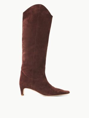 WESTERN WALLY BOOT | MAHOGANY SUEDE