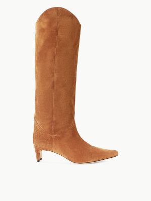 WESTERN WALLY BOOT | TAN SUEDE