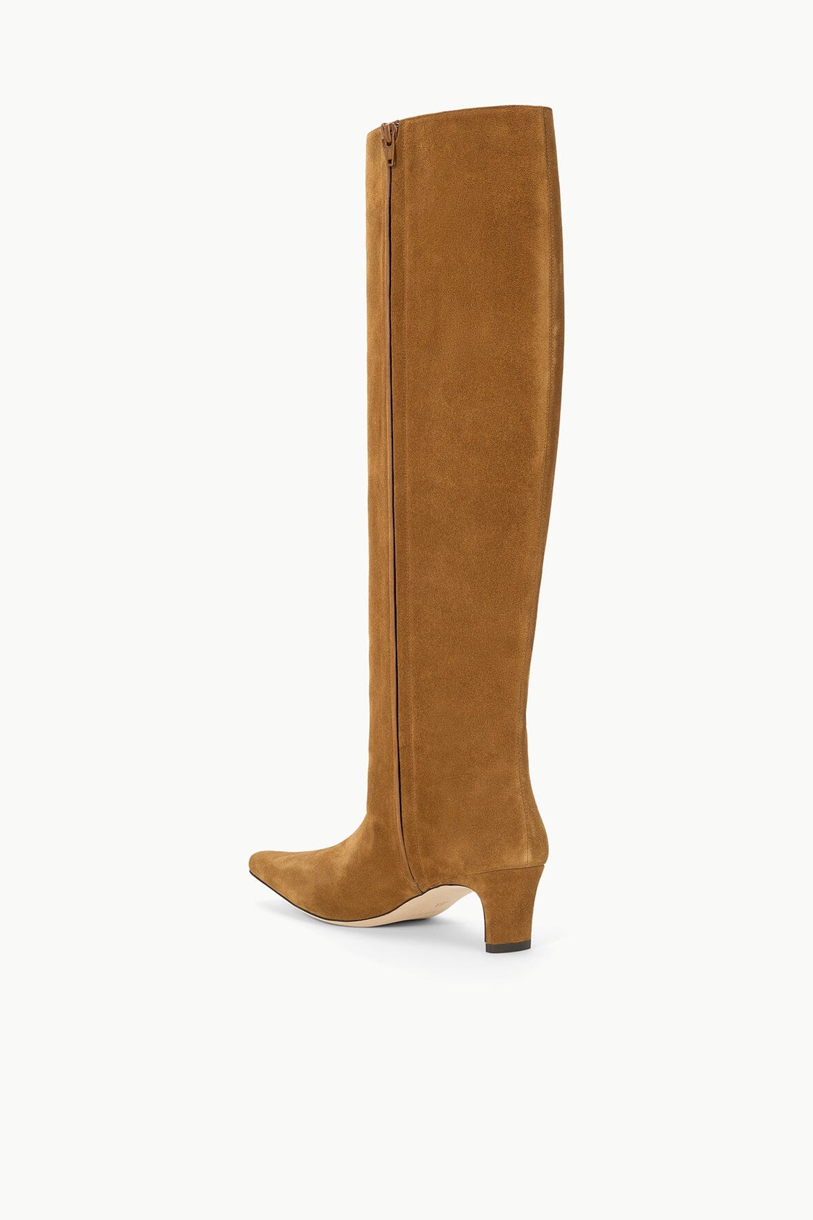 WIDE SHAFT WALLY BOOT | TAN SUEDE - Image 3