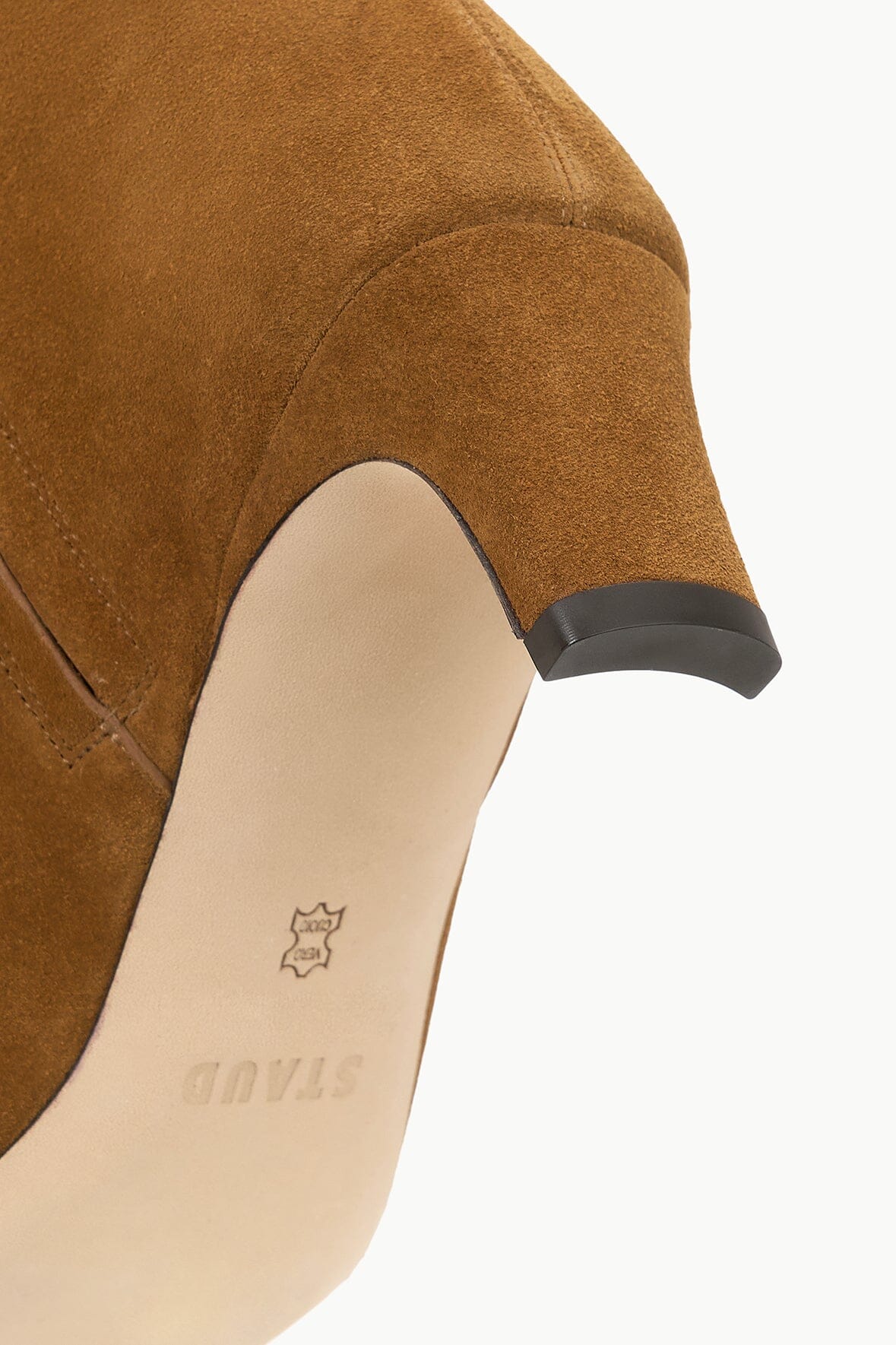 WIDE SHAFT WALLY BOOT | TAN SUEDE - Image 5