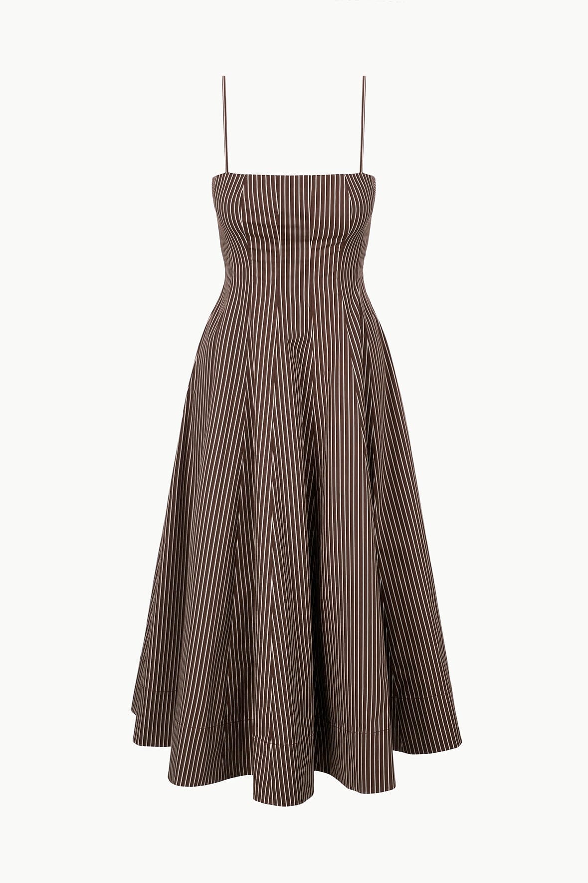 WYLIE DRESS | DARK OAK MICRO STRIPE - Image 6