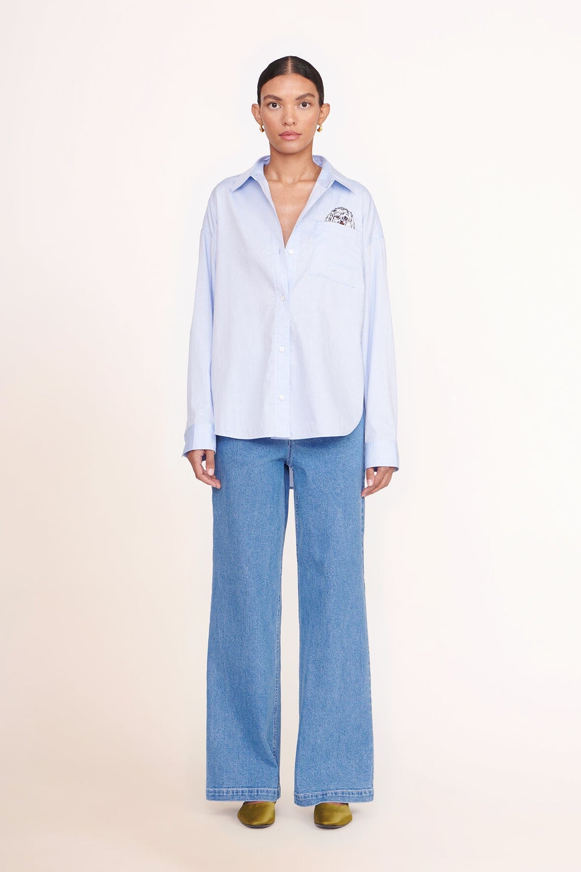 CUSTOM STAUD x C.BONZ CLASSIC OVERSIZED SHIRT | OXFORD BLUE - Image 6
